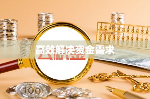 肥城高效解决资金需求